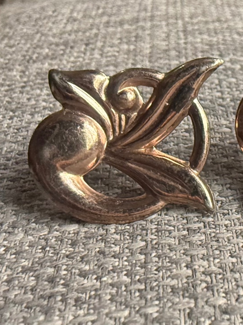 Vintage Renoir copper earrings